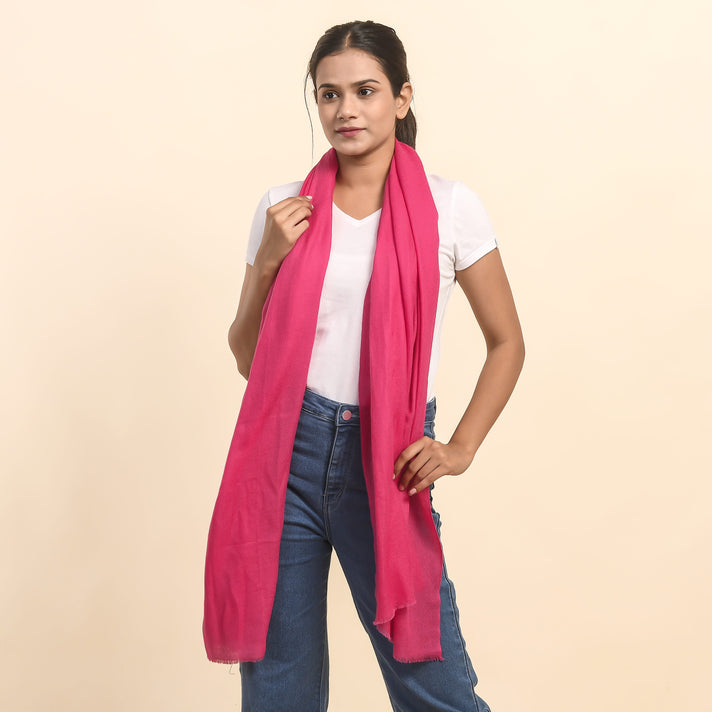 LA MAREY Cashmere Woolen Women's Scarf - Light Pink 7607958 2