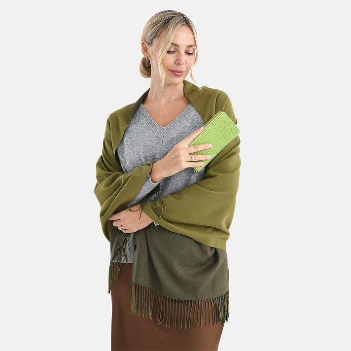 "Brand-LA MAREY style-Color-Olive Size-Profile-  PU wallet with RFID  Wall (exterior)-PU, Lining (Interior)-PVC-Polyester Pockets (exterior)- Zipped-1 Pockets (interior)-  Card slot-10,currency divide 4427303 2