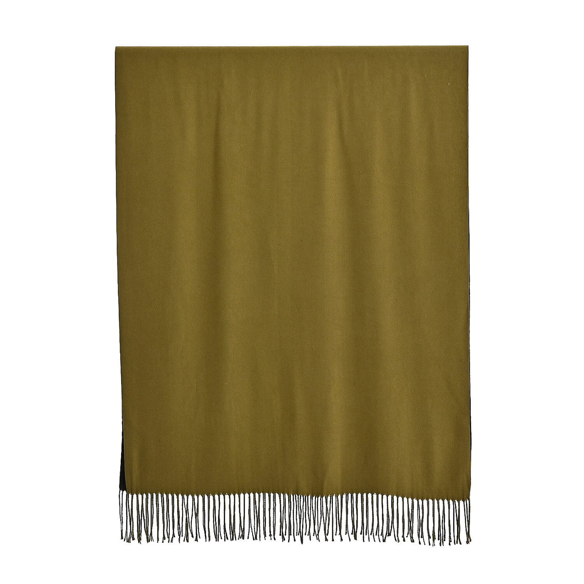 LA MAREY Croc-Embossed RFID Wallet &amp; Fringed Scarf (180 x 70cm) - Green &amp; Olive V32515473 7