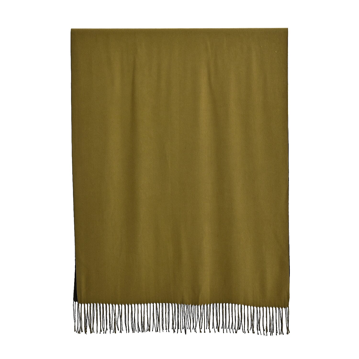 LA MAREY Croc-Embossed RFID Wallet &amp; Fringed Scarf (180 x 70cm) - Green &amp; Olive V32515473 7