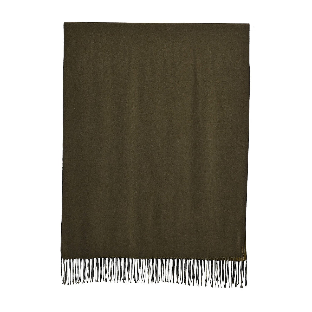 LA MAREY Croc-Embossed RFID Wallet &amp; Fringed Scarf (180 x 70cm) - Green &amp; Olive V32515473 8