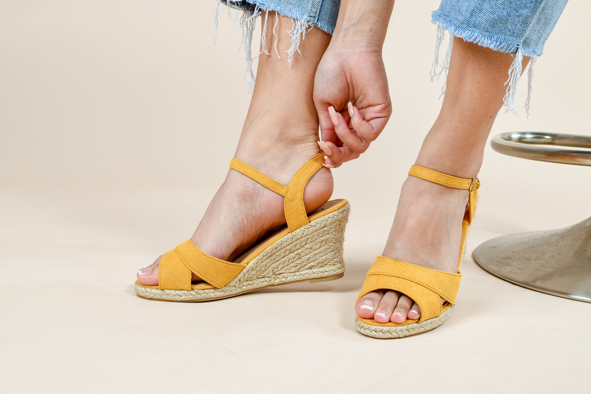 LA MAREY Espadrilles Open-Toe Adjustable High Heels 3808167 3