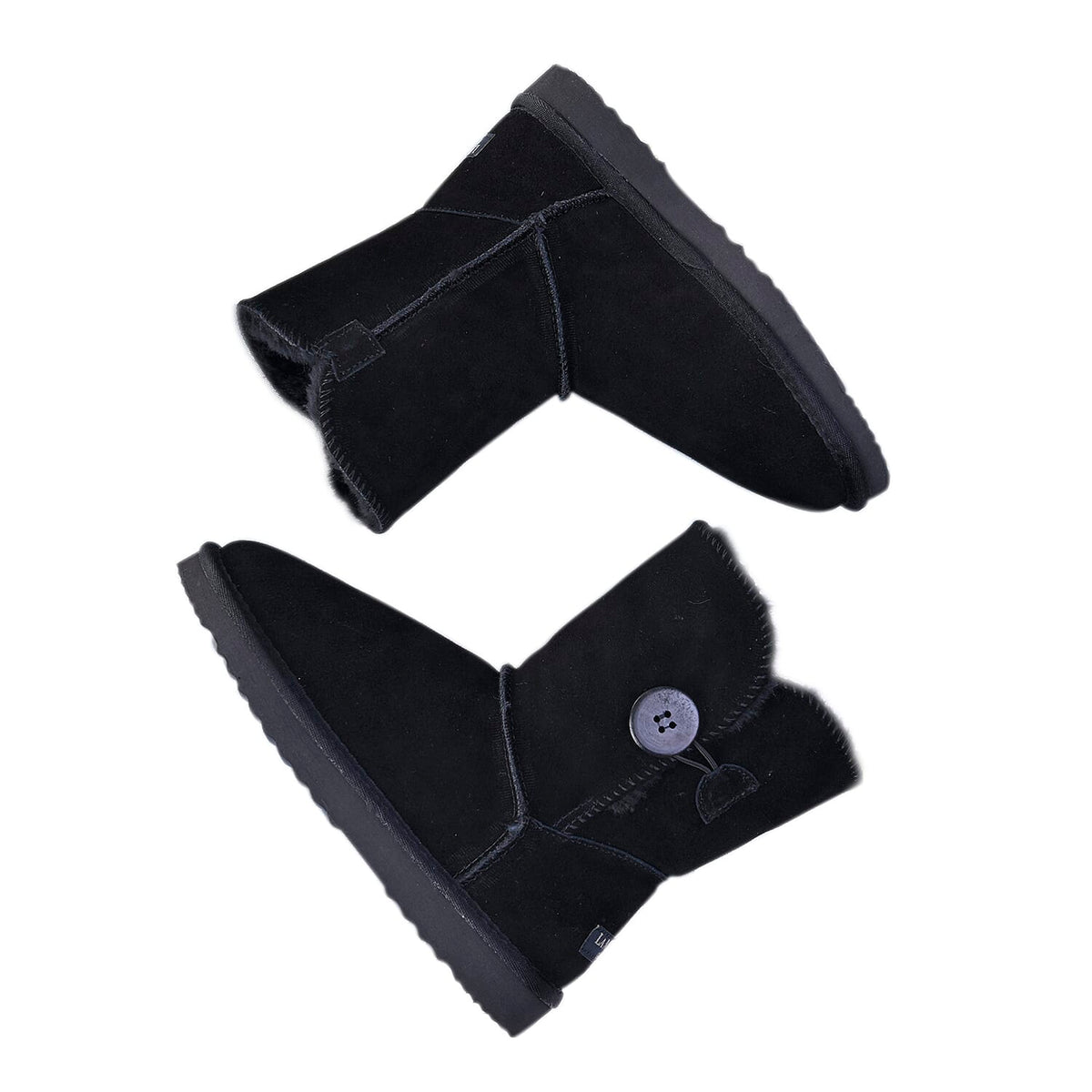 LA MAREY Faux Fur Inside Snow Boots - Black 7530641 4