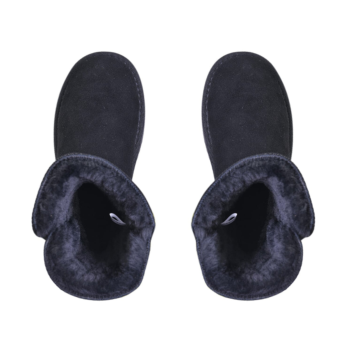 LA MAREY Faux Fur Inside Snow Boots - Black 7530641 5