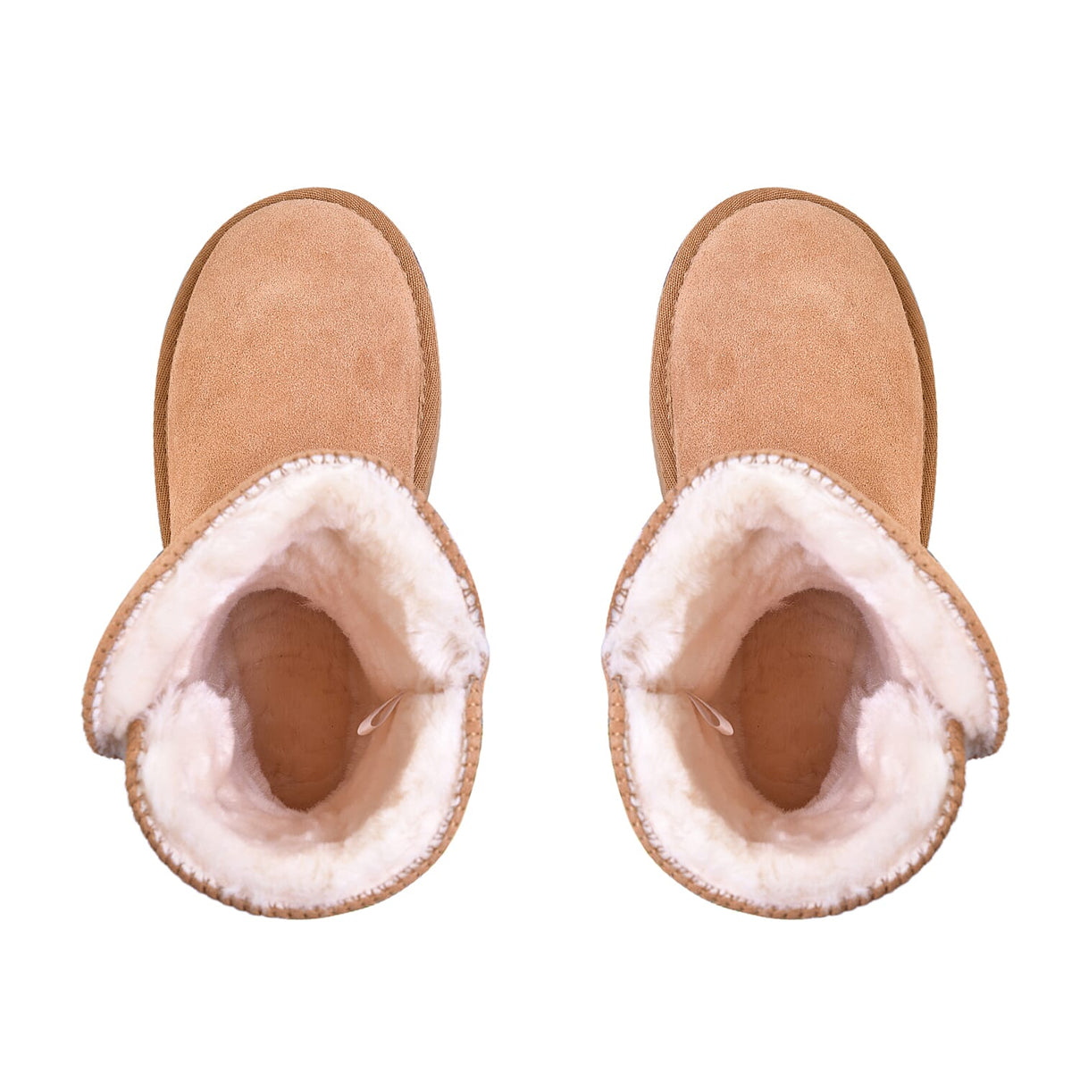 LA MAREY Faux Fur Inside Snow Boots - Light Brown 7519448 5