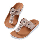 LA MAREY Floral Pattern Sandals (Size 3) - Pink