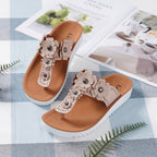 LA MAREY Floral Pattern Sandals (Size 3) - Pink