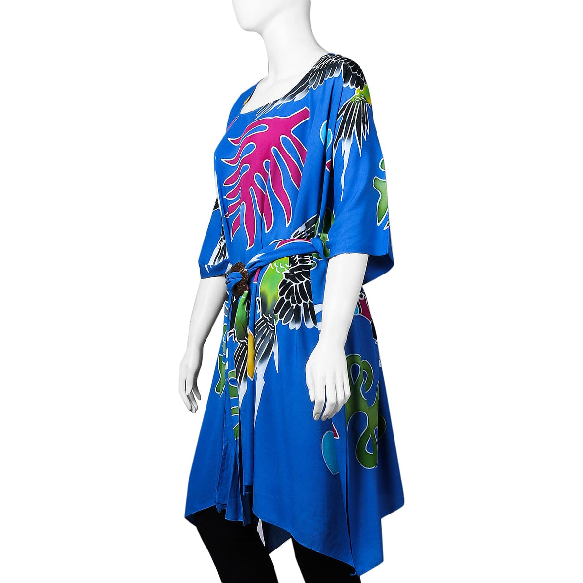 LA MAREY Floral Pattern Printed Midi Dress - White and Multi 6090178 2
