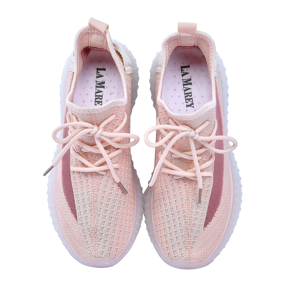 LA MAREY Lace-Up Women's Trainers - Pink 7454587 4