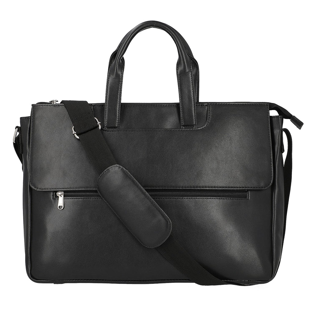 LA MAREY Laptop Bag with Adjustable Shoulder Strap (Size 41x30x6 Cm) - Black