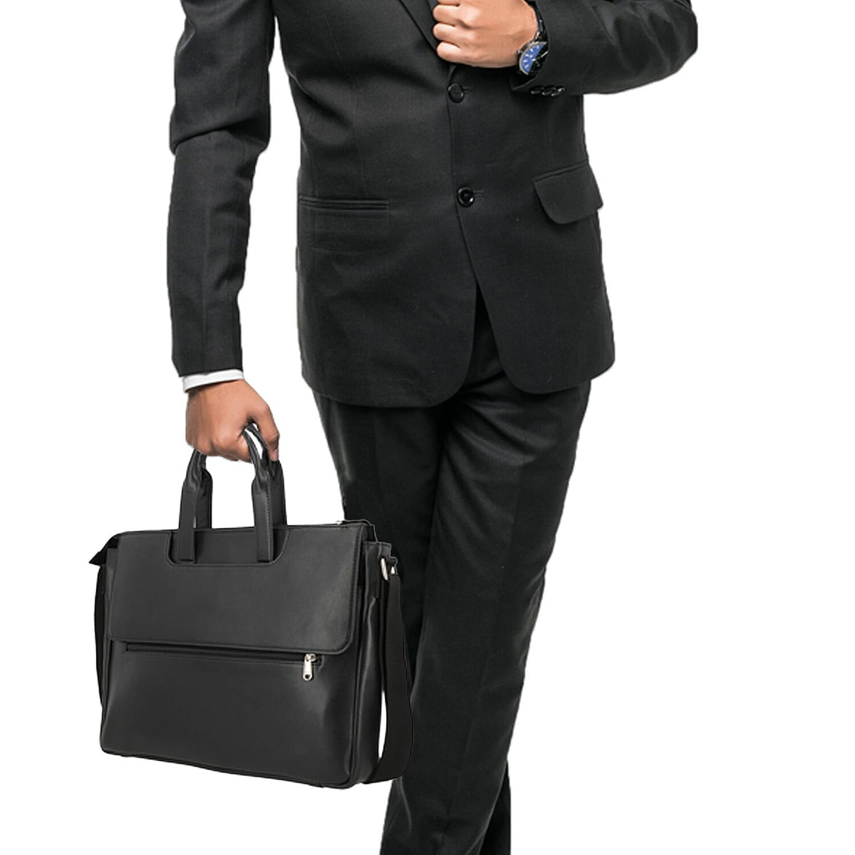 La Marey Laptop Bag with Adjustable Shoulder Strap - Black 7302988 4