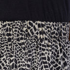 LA MAREY Black Printed Midi Skirt (Size S-M,10-14)