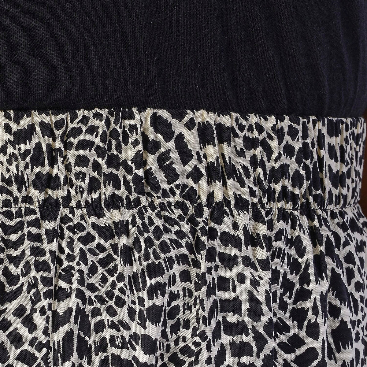 LA MAREY Leopard Printed Midi Skirt - Black 3810783 2