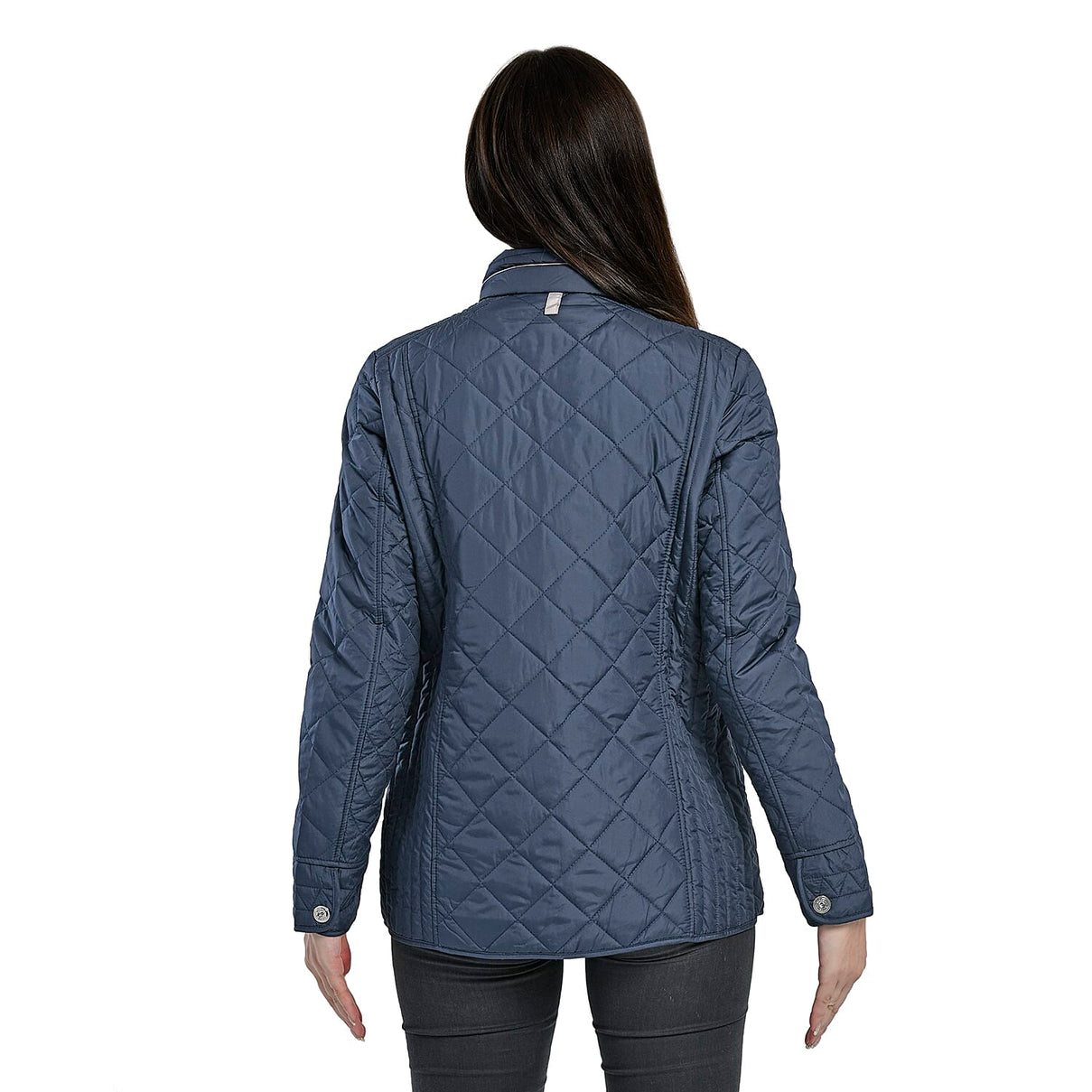 LA MAREY Padded Quilted Pattern Women's Jacket - Blue 3881544 2