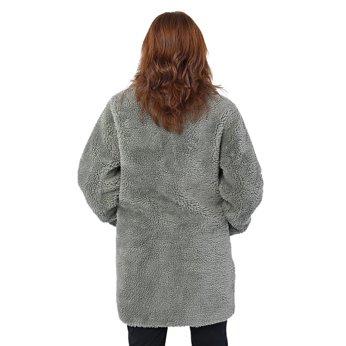 LA MAREY Reversible Faux Fur Winter Women's Coat - Green 6305560 2