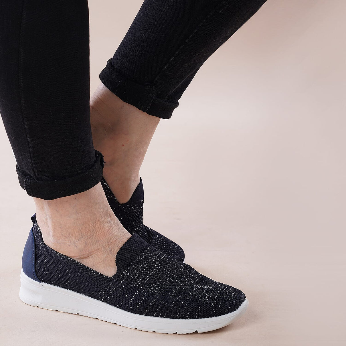LA MAREY Slip On Womens Shoes - Navy 3868316 3