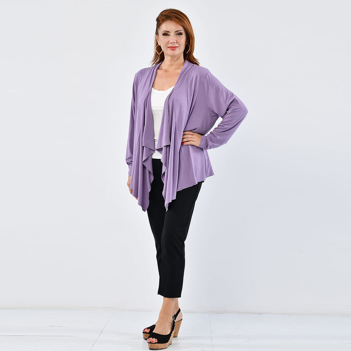 LA MAREY Waterfall Women's Cardigan - Purple 3798918 1