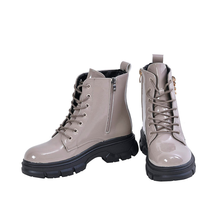 LA MAREY - Womens Ankle Boots with Zipper - Nude 7370134 1