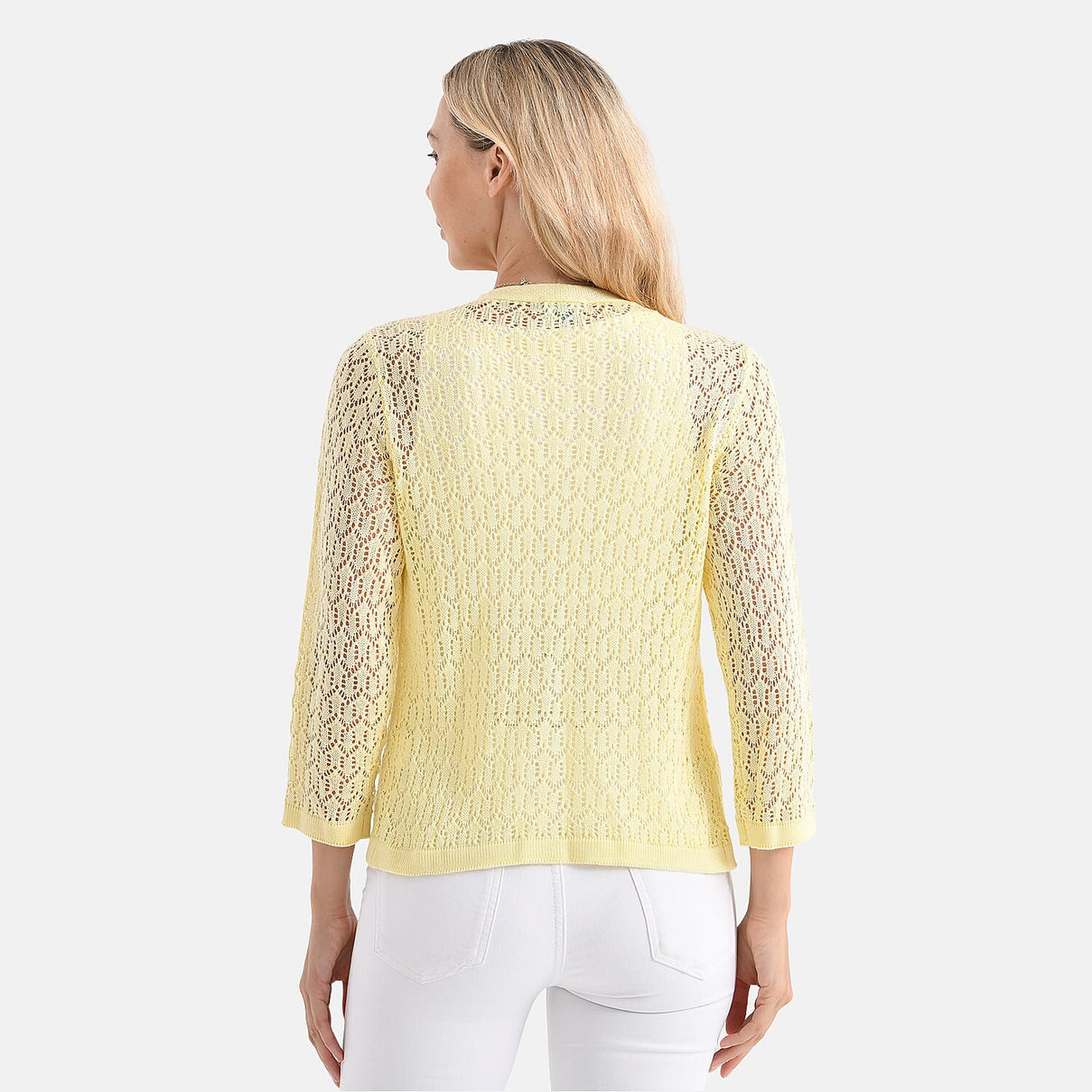 LA MAREY Womens Lace Bolero (Size XXL) - Cheese White 8138440 1