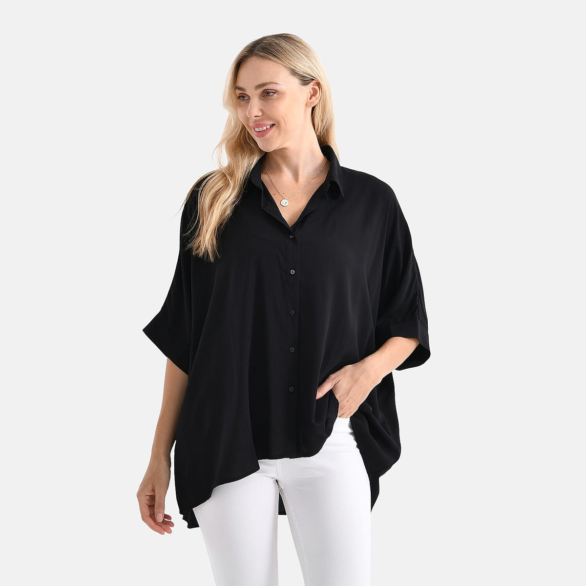 LA MAREY Women's Relaxed Fit Button Down Shirt 8110373 4