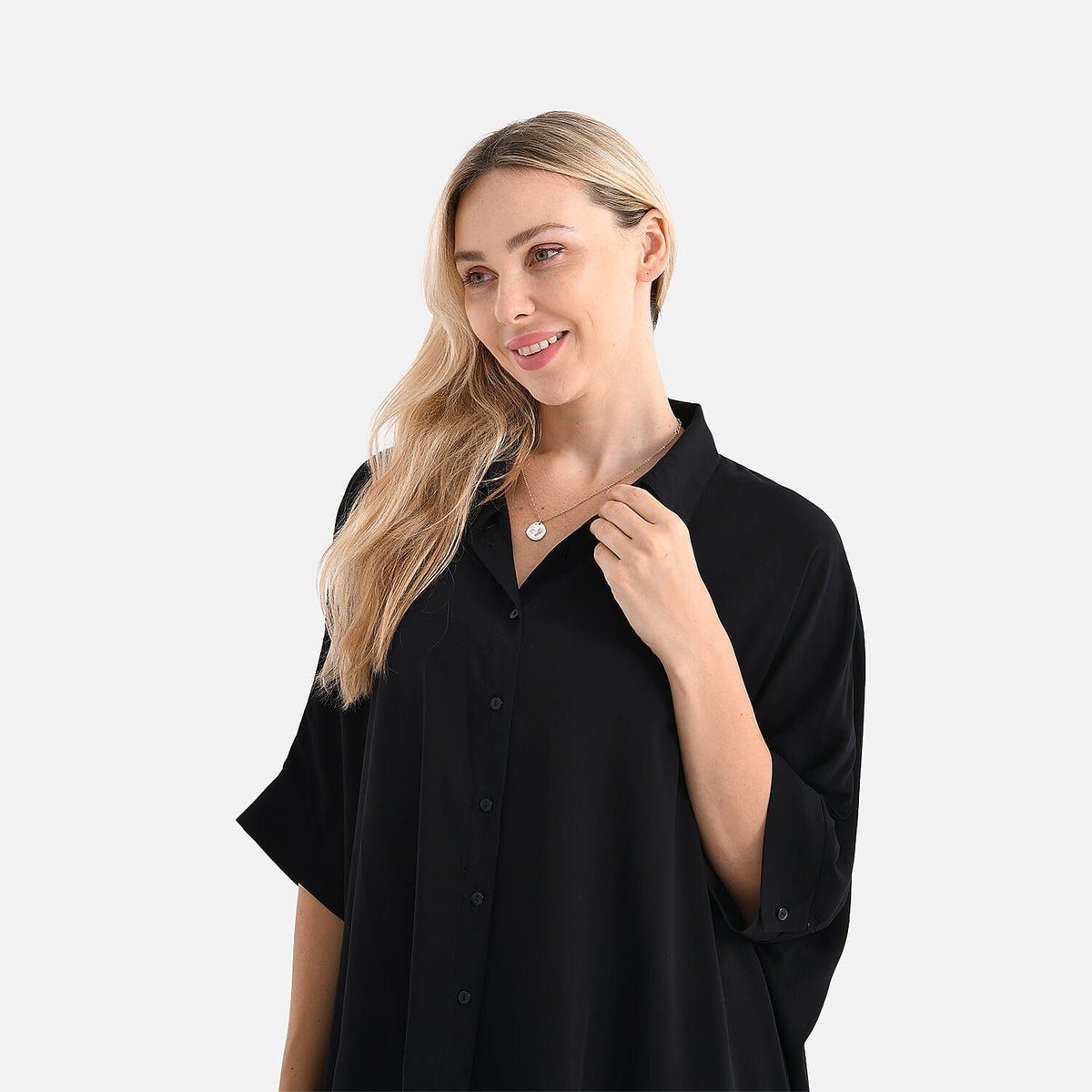 LA MAREY Women's Relaxed Fit Button Down Shirt 8110373 5