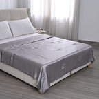 LA Marey 100% Mulberry Silk Quilt Comforter with Butterfly Quilting (200 x 200 cm) - Grey