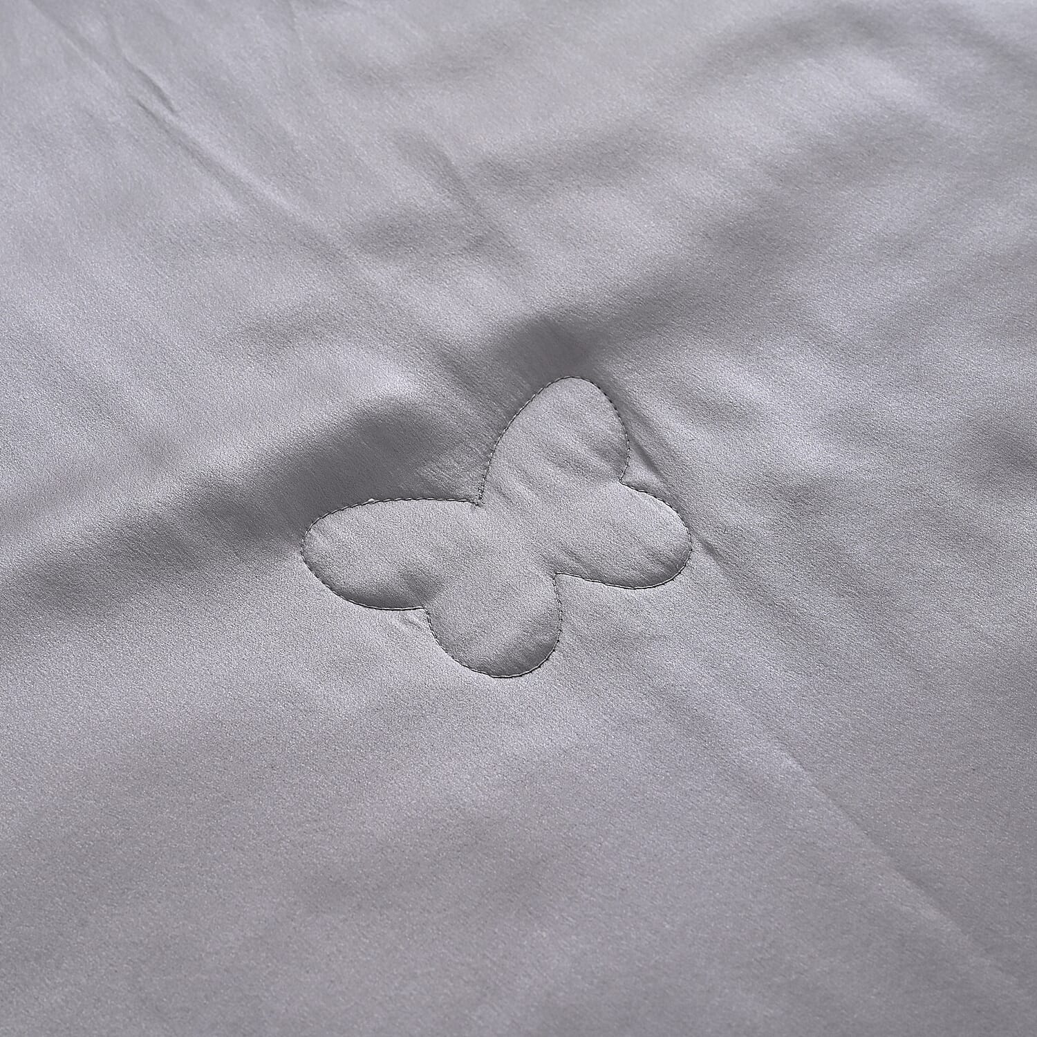 La Marey Signature 100% Mulberry Silk Quilt (200 x 200 cm, Double) - Grey 8419182 4