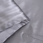 LA Marey 100% Mulberry Silk Quilt Comforter with Butterfly Quilting (200 x 200 cm) - Grey