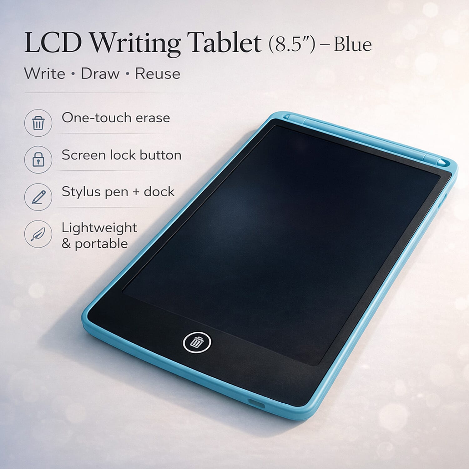 LCD Writing Tablet - Blue 8101676 1