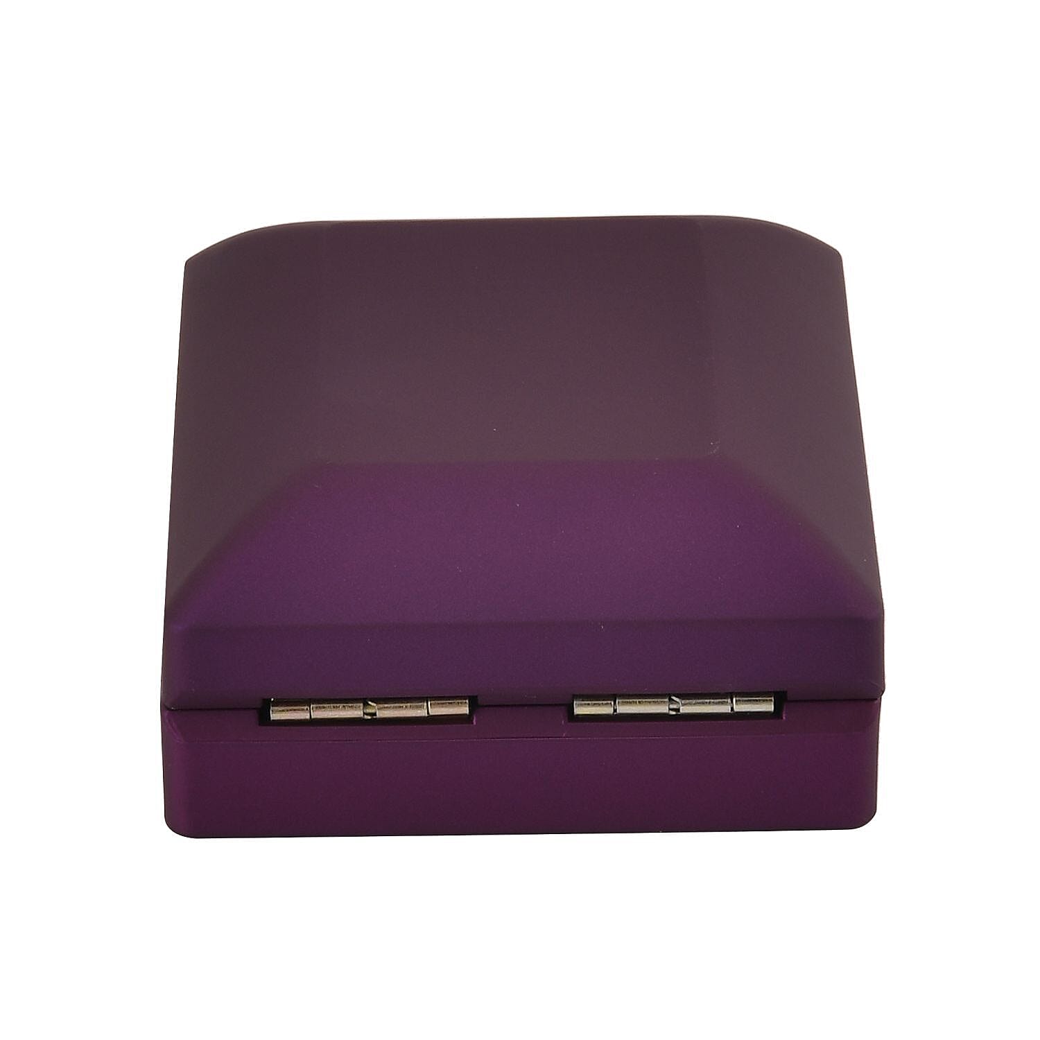 LED Light Illuminated Necklace and Pendant Gift Box with Velvet Interior Lining (Size 9X7X3 cm) - Purple 7254084 5