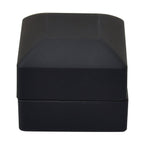 LED Light Illuminated Ring Gift Box with Velvet Interior Lining (Size 6X6X4 cm) - Black