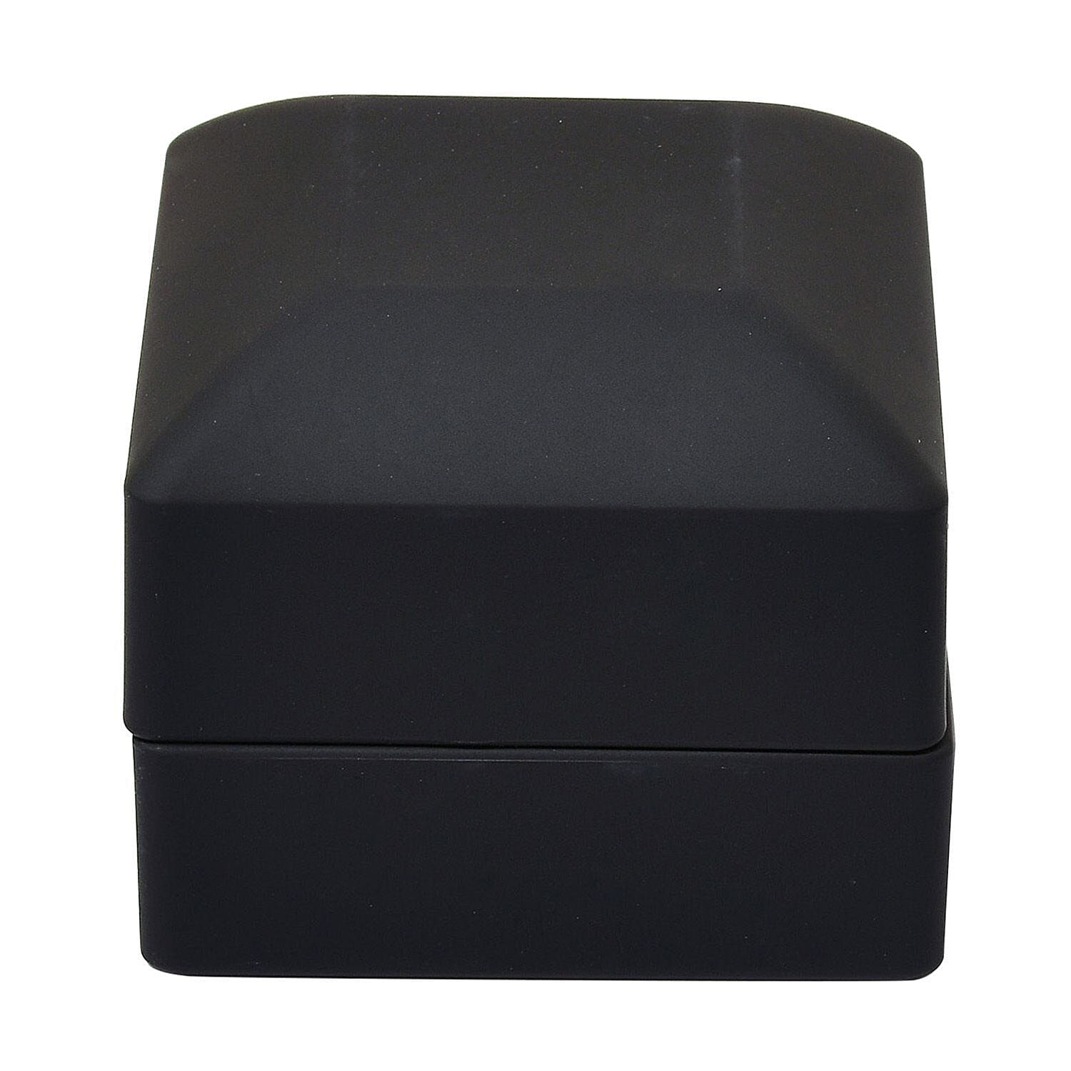 LED Light Illuminated Ring Gift Box with Velvet Interior Lining (Size 6X6X4 cm) - Black 2893974 0