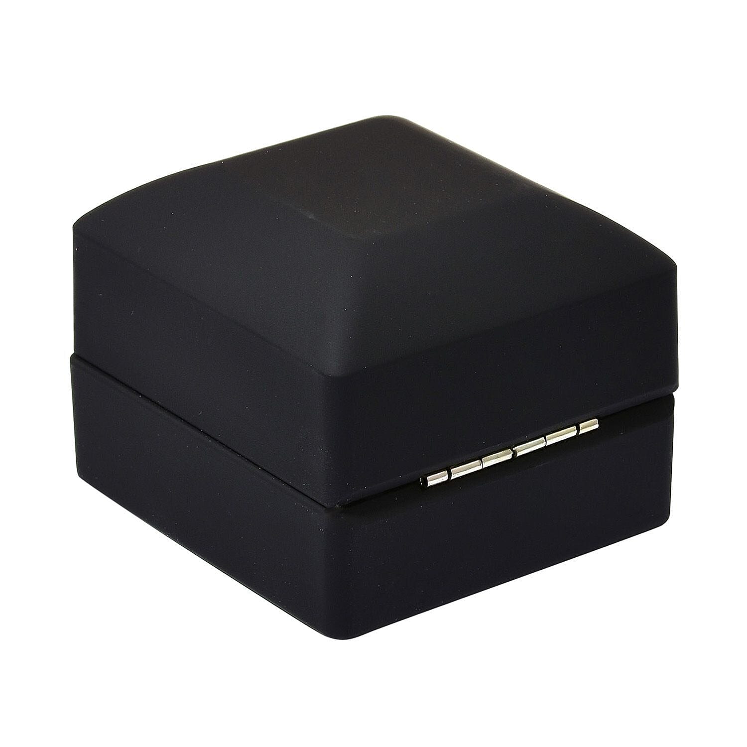 LED Light Illuminated Ring Gift Box with Velvet Interior Lining (Size 6X6X4 cm) - Black 2893974 4