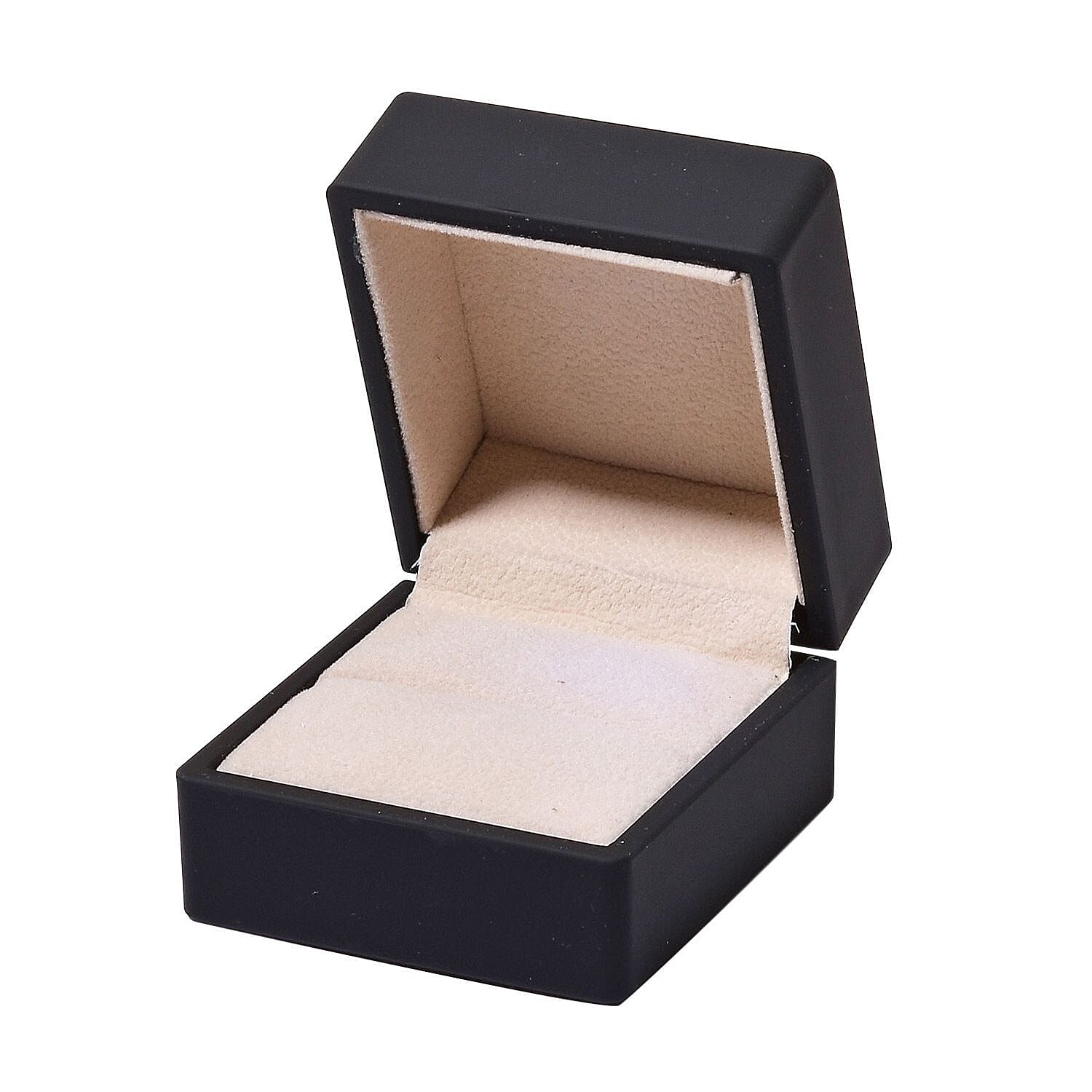LED Light Illuminated Ring Gift Box with Velvet Interior Lining (Size 6X6X4 cm) - Black 2893974 5