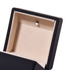 LED Light Illuminated Ring Gift Box with Velvet Interior Lining (Size 6X6X4 cm) - Black