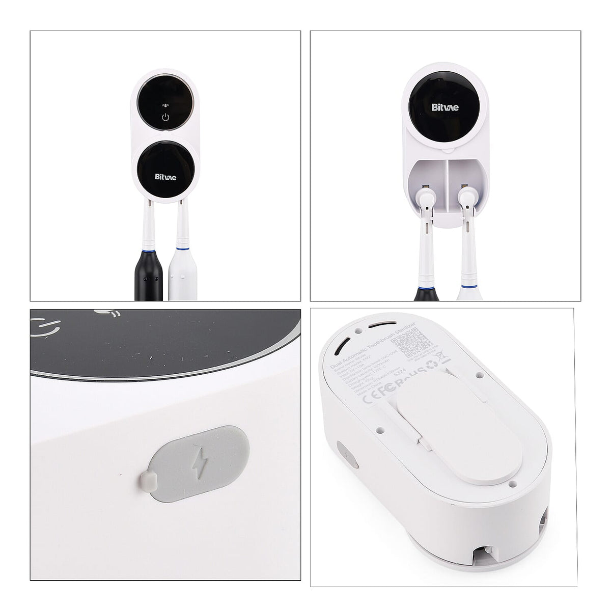 LED Smart Screen Toothbrush Sanitizer &amp; Dryer | 30-Day Battery (1800mAh) &amp; Automatic 3H Cleaning Cycle 8243734 7