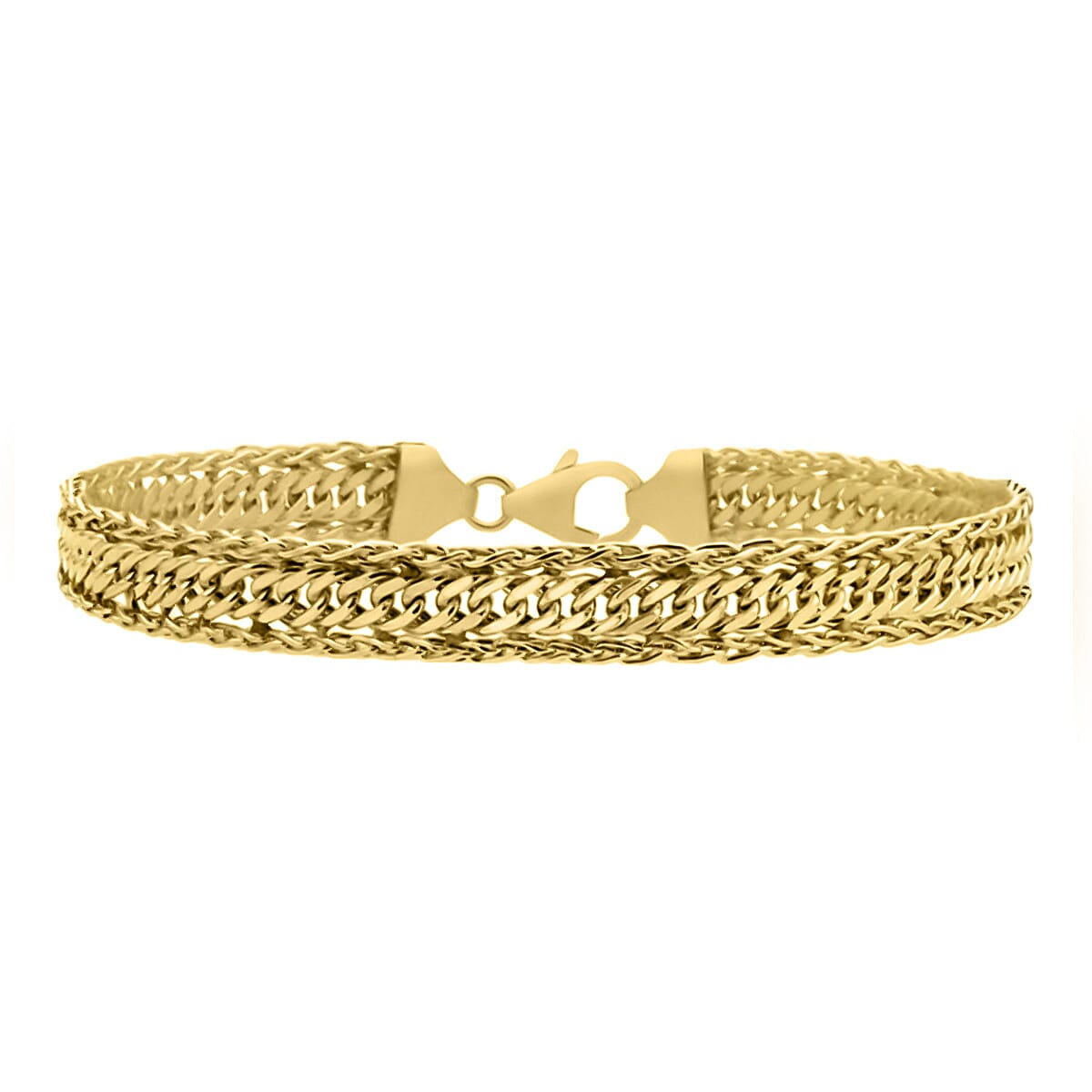 9K Yellow Gold CURB SPIGA Bracelet (Size - 7), Gold Wt. 5.05 Gms 7725477 0