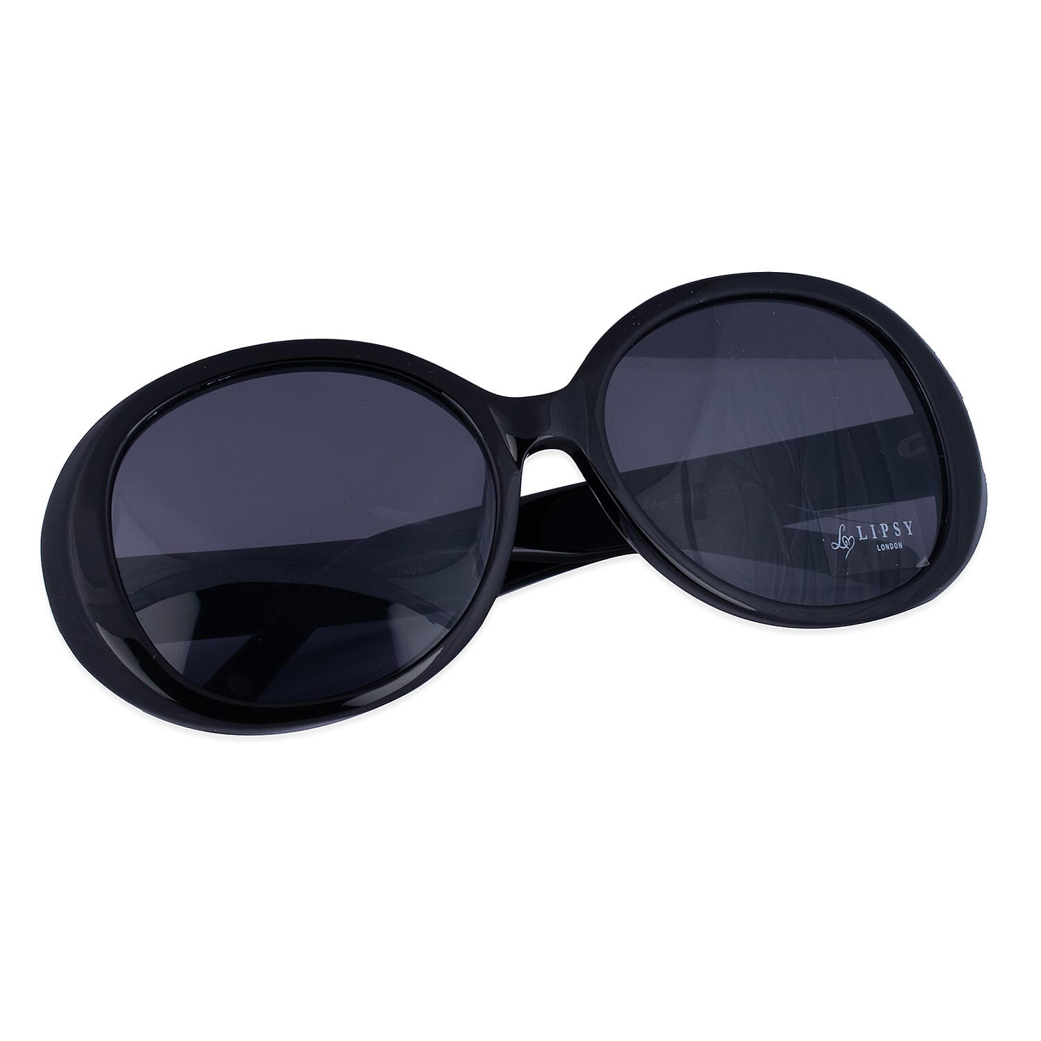 LIPSY Oval Ladies Sunglasses with Metal Studded Decorative Temples - Black 6484728 4