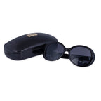 LIPSY Oval Ladies Sunglasses with Metal Studded Decorative Temples - Black
