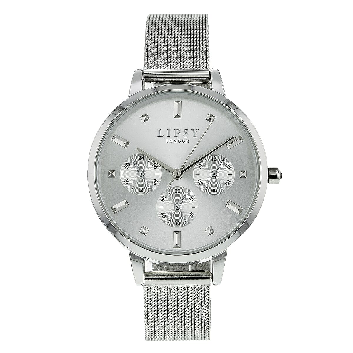 LIPSY Silver Dial 3 ATM Watch with Silver Colour Mesh Bracelet 7128577 0