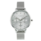 LIPSY Silver Dial 3 ATM Watch with Silver Colour Mesh Bracelet