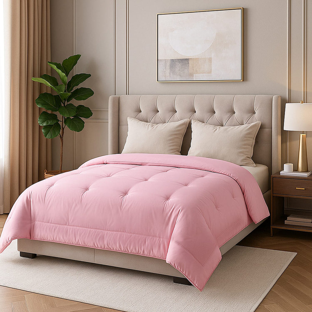 LIVMORE Mulberry Silk Duvet (Double, 200 x 200 cm) - Pink
