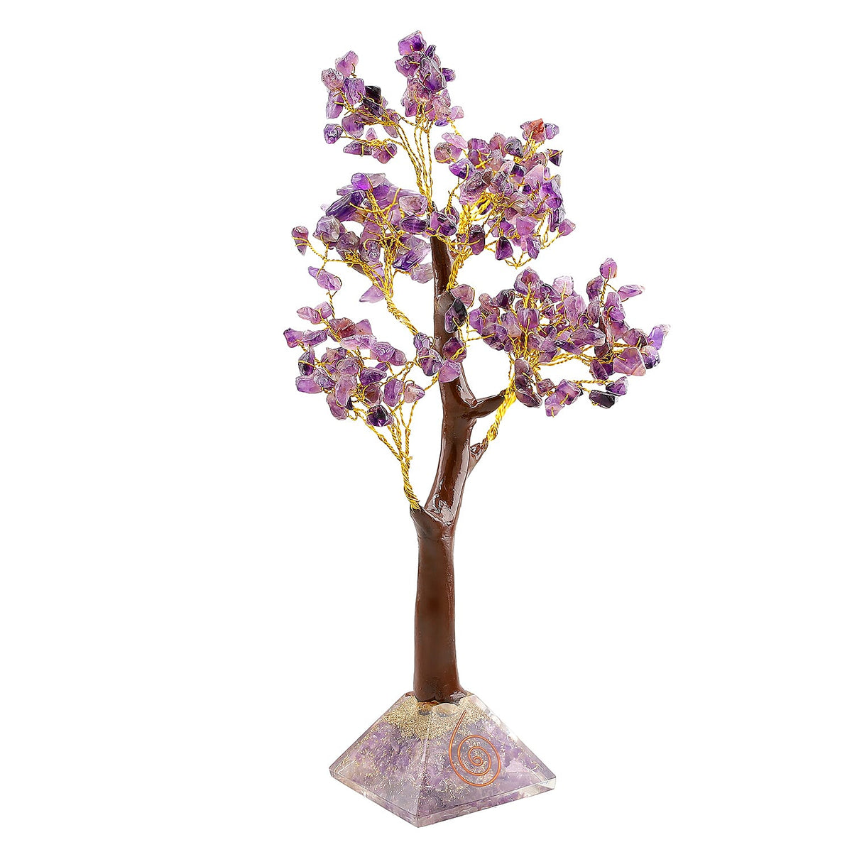 LIVMORE Amethyst Gemstone Tree with Orgone Base (23 cm) - Purple 8242344 0