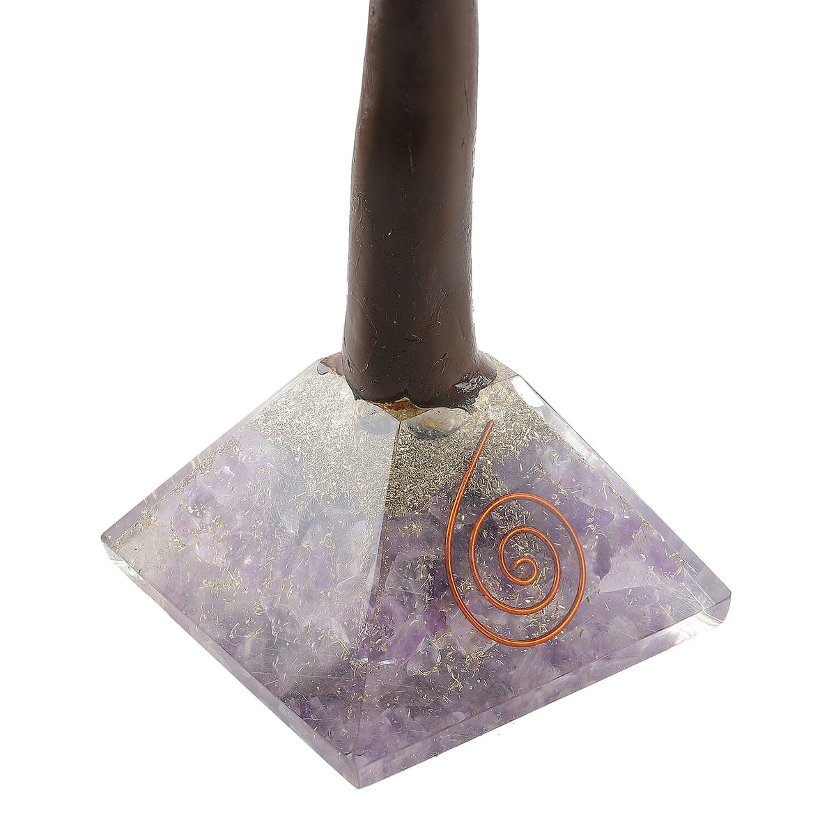 LIVMORE Amethyst Gemstone Tree with Orgone Base (23 cm) - Purple 8242344 4