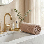 LIVMORE Premium Large Bamboo Bath Sheet (160 x 80cm) - Sand