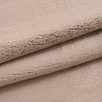 LIVMORE- Double-Sided Cozy 550 gsm Faux Fur Blanket (Size 200x150 cm) - Taupe