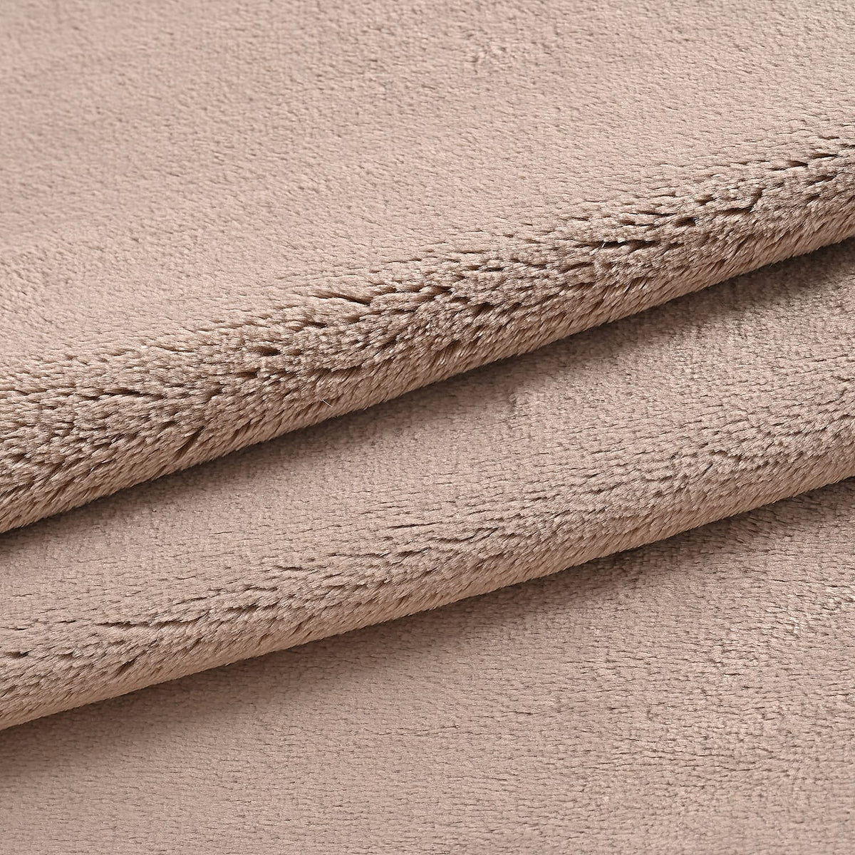 LIVMORE- Double-Sided Cozy 550 gsm Faux Fur Blanket (Size 200x150 cm) - Taupe 8188542 3