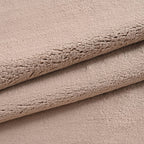 LIVMORE- Double-Sided Cozy 550 gsm Faux Fur Blanket (Size 200x150 cm) - Taupe
