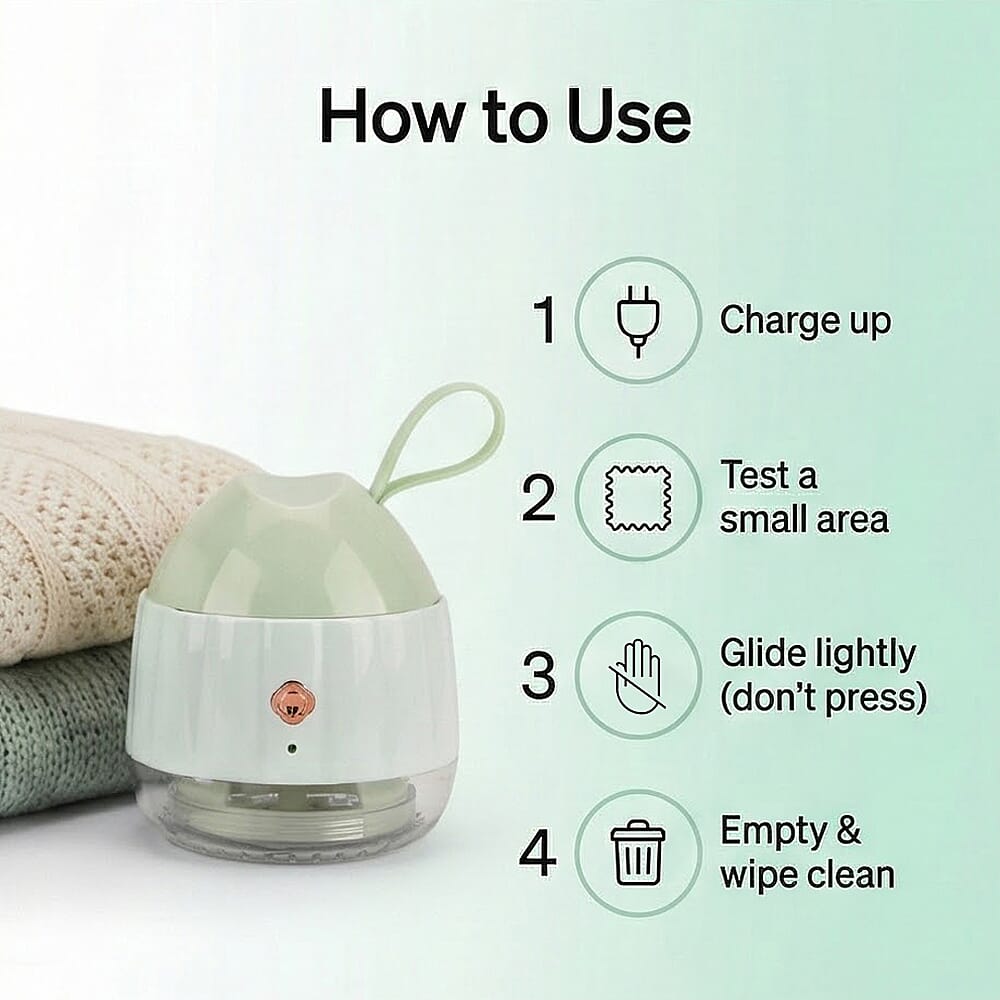 LIVMORE Electric Lint Remover for Clothes 8246056 5