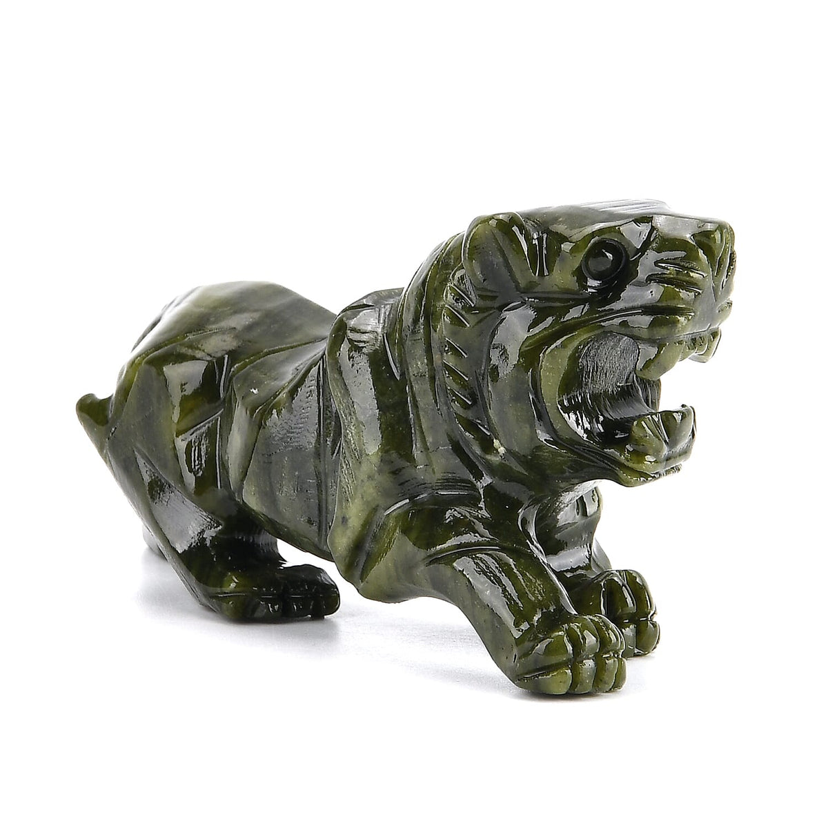 Limited Edition Handcrafted Serpentine Jade Figurine - Lions are Considered a Symbol of Courage, Strength, Royalty, and Power 8252629 4